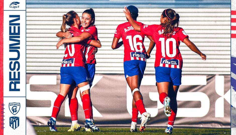 Las mejores acciones del Madrid CFF 1-4 Atlético de Madrid Femenino